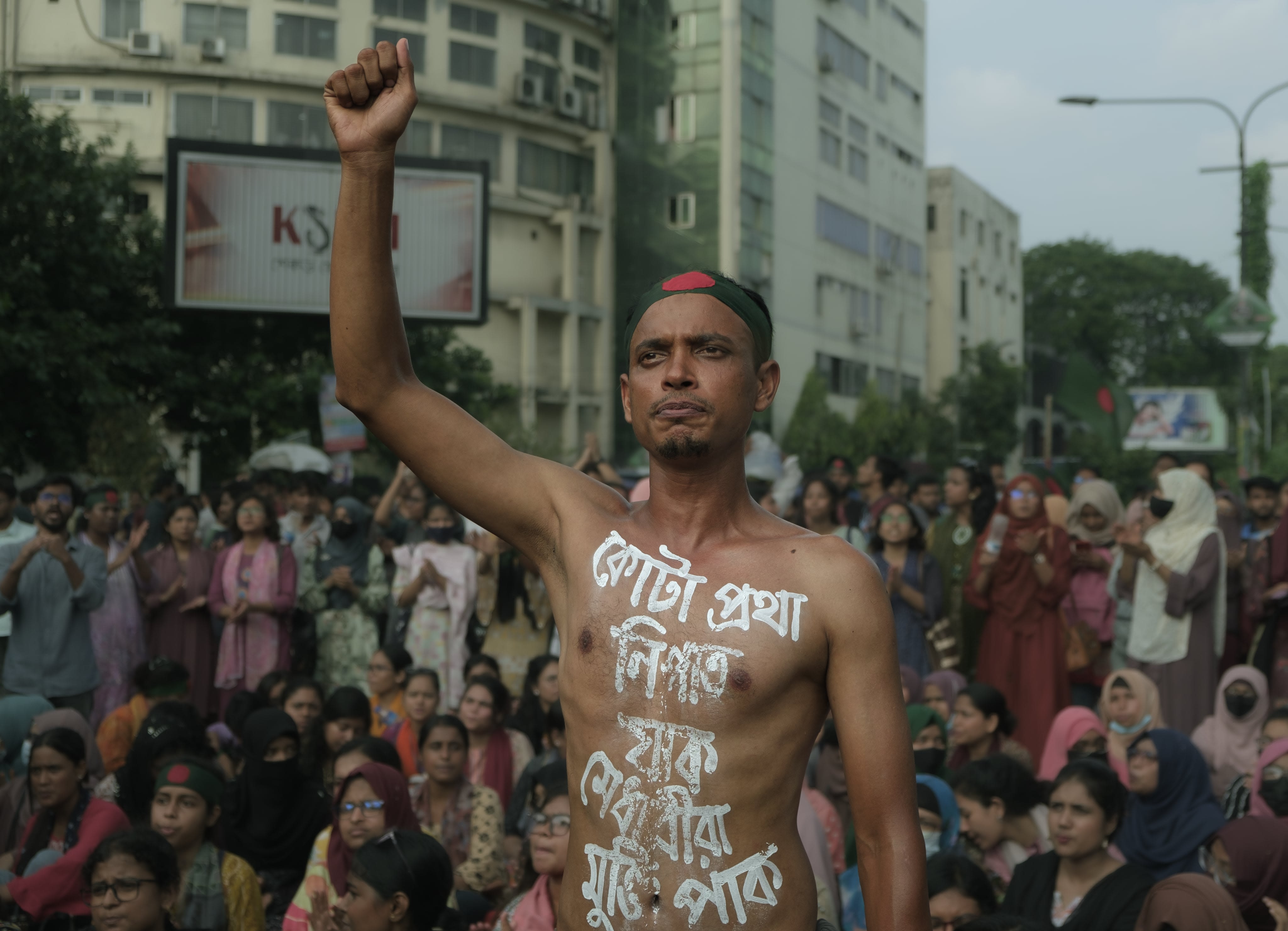 Quota reform protests in Bangladesh on 15 July 2024. Image Credits: Abul Hayat Rahadh.
