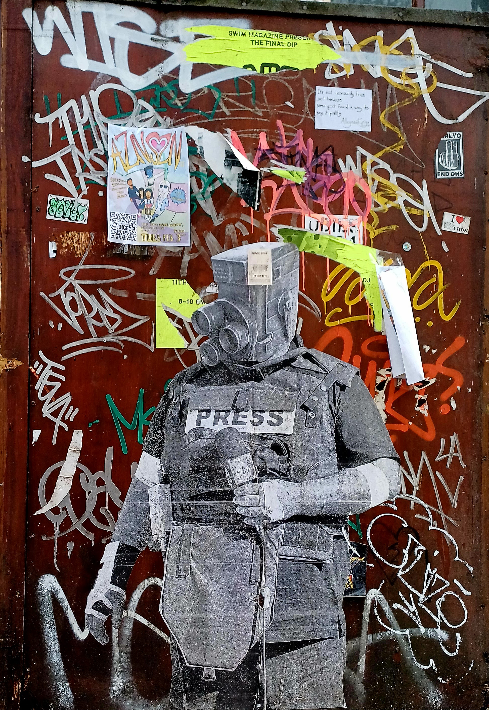 Artwork displayed in Shoreditch, London. Image Credits: Nayonika Manna.